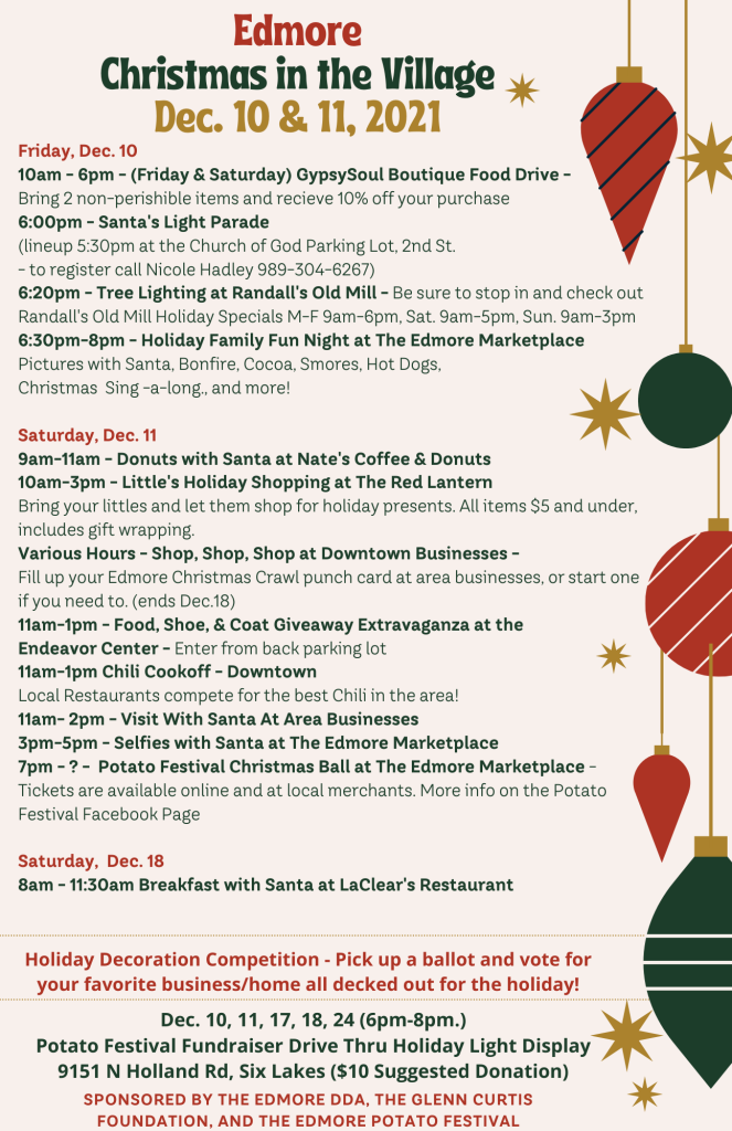 Christmas In The Village Village of Edmore